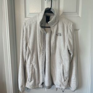 North face white jacket-size medium